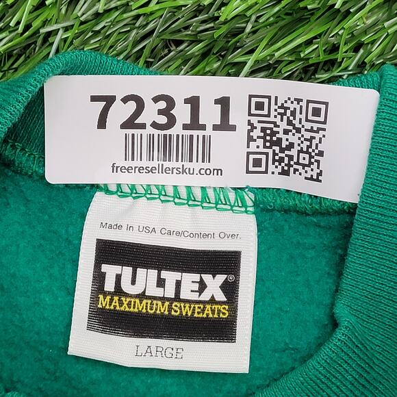 Vintage Tultex Raglan Sweatshirt Large 22x23 Cropped USA - Picture 6 of 15